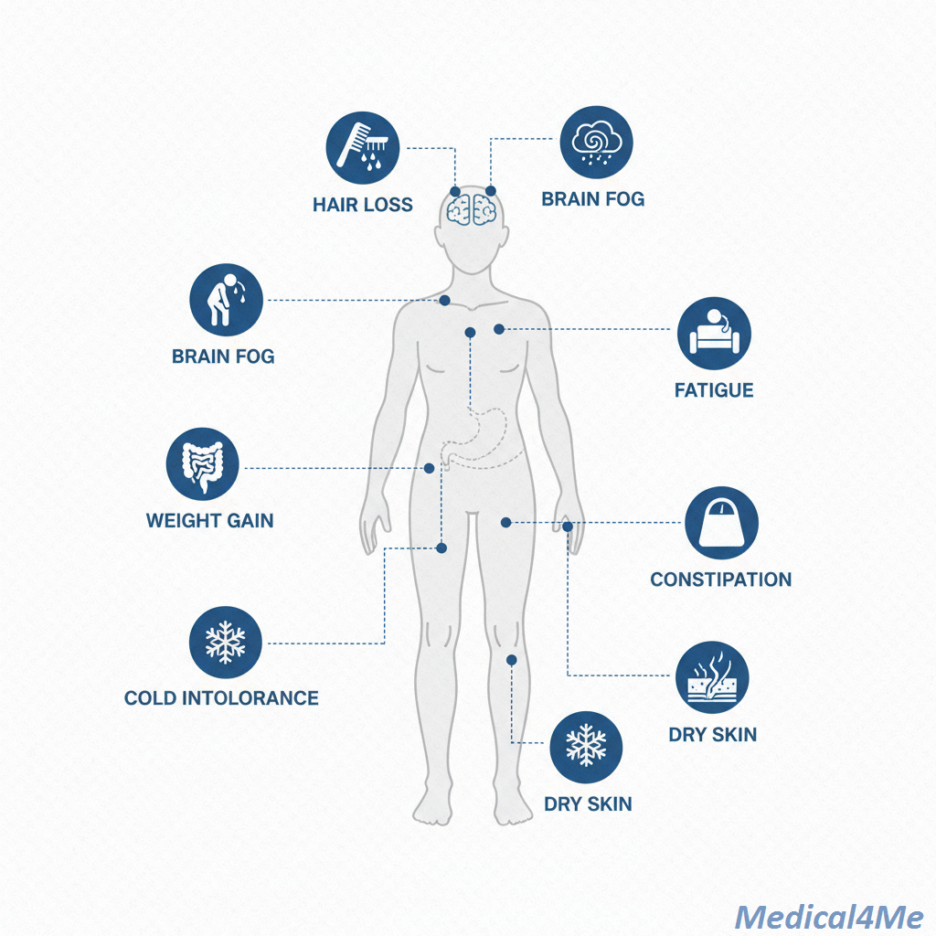 Hypothyroidism Symptoms Infographic Visual Guide to Hypothyroidism Symptoms and Warning Signs