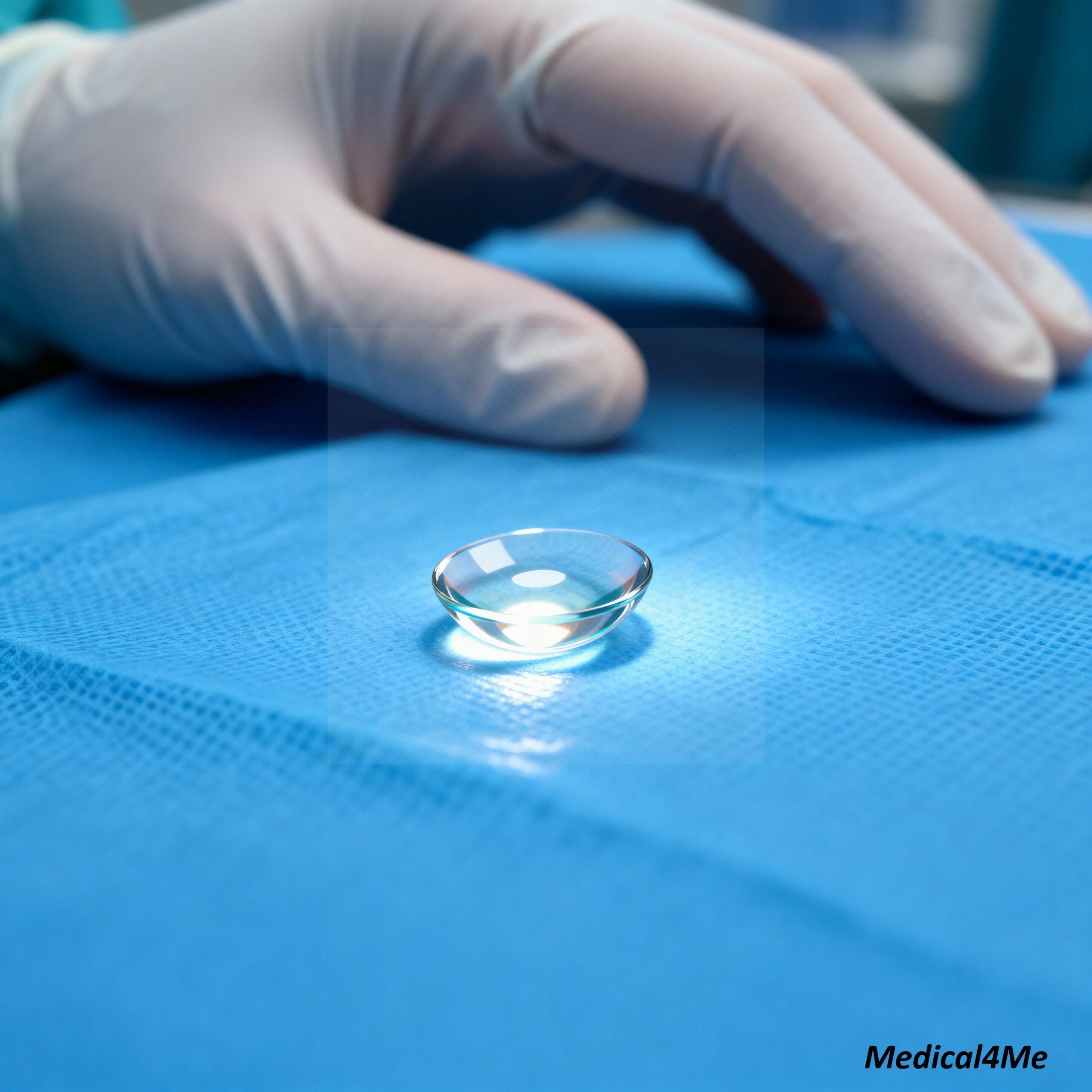 Cataracts Medical Diagram Medical Illustration showing Cataracts anatomy and affected areas