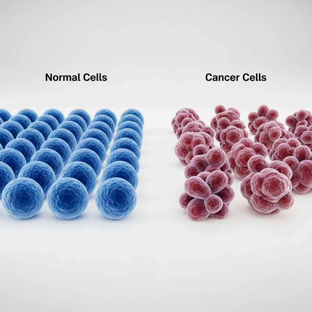 Cancer Medical Diagram Medical Illustration showing Cancer anatomy and affected areas