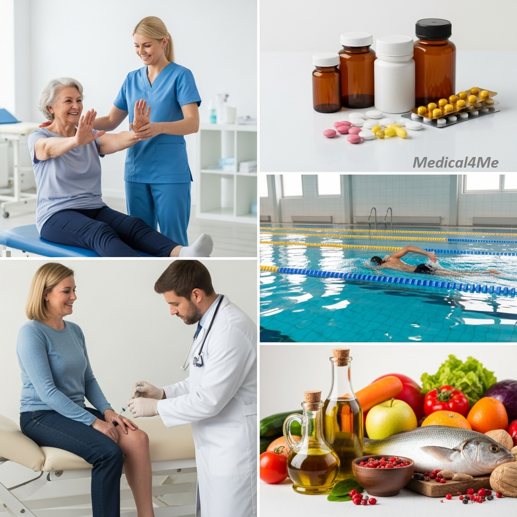 Arthritis treatment and recovery options including physical therapy